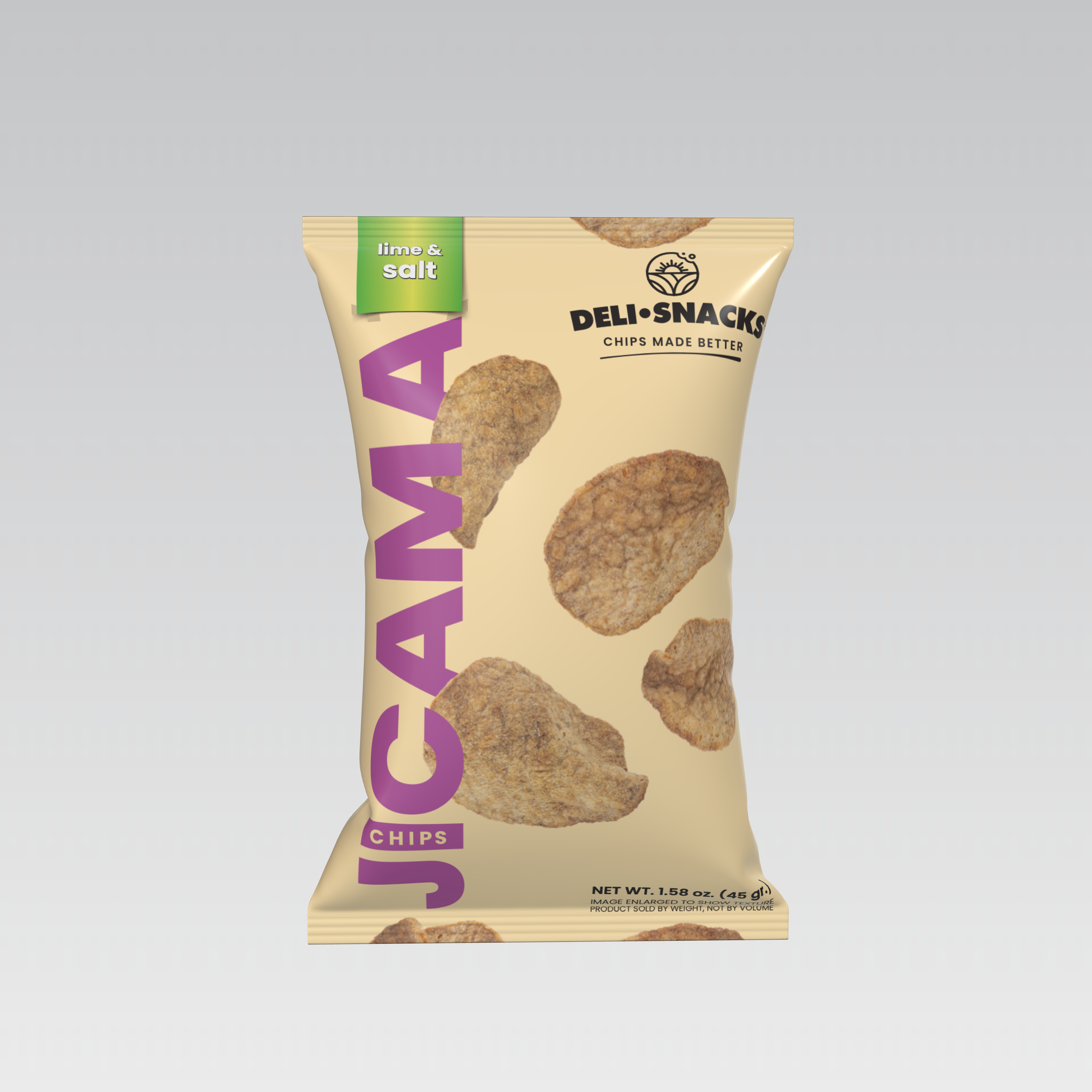 Deli Snacks Crispy Jicama chips lime and salt flavor