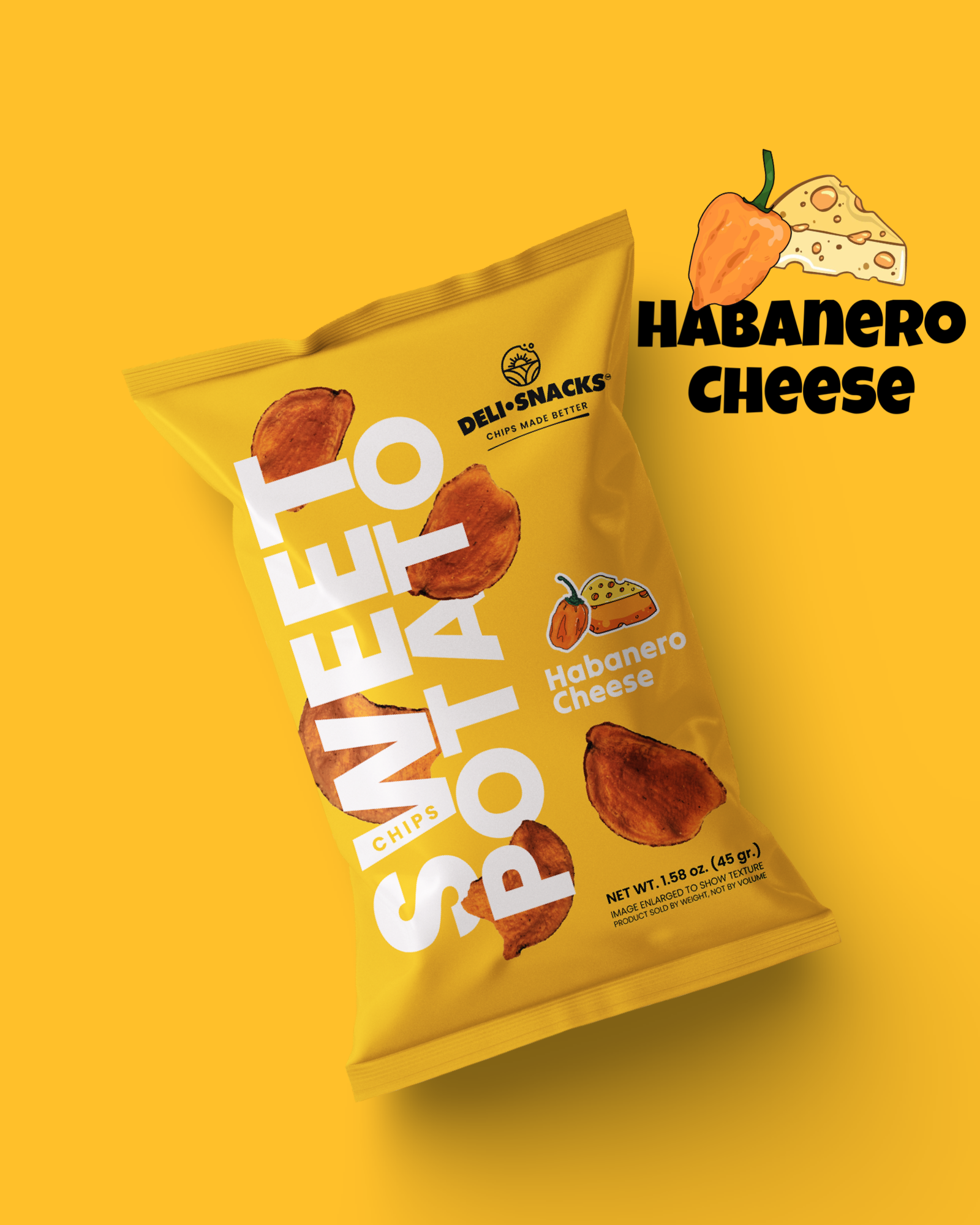 Sweet Potato chips | habanero-cheese | chili